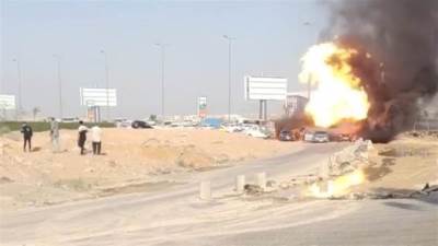 عاجل| حريق ضخم خلف مجمع سكني شهير بالحي السابع في أكتوبر