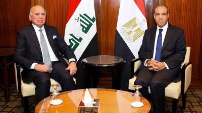 وزير الخارجية والهجرة يستقبل نائب رئيس الوزراء ووزير خارجية العراق