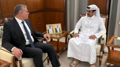 وزير البترول والثروة المعدنية يلتقي وزير الطاقة القطري