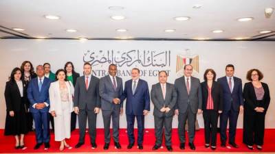 محافظ البنك المركزي  يستقبل نائب المدير العام لصندوق النقد الدولي