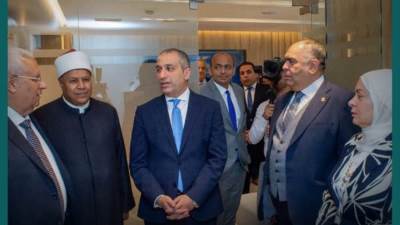 أبو السعودي يفتتح فرع البنك الزراعي للمعاملات الإسلامية بالمهندسين