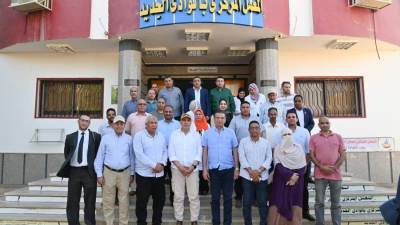 وزيرا الري والزراعة يتفقدان المعمل المركزي للمياه الجوفية بالوادي الجديد