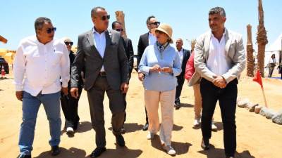 وزيرة البيئة ومحافظ جنوب سيناء يفتتحان مشروع تطوير قرية الغرقانة بمحمية نبق