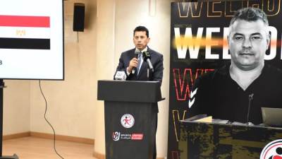 وزير الرياضة يشهد مؤتمر تقديم الإسباني خافيير باسكوال مديرًا فنيًا لمنتخب اليد