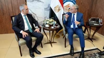 وزير البترول يبحث مع شركة شلمبرجير سبل تعزيز الشراكة التقنية