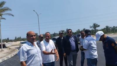 رئيس جهاز دمياط الجديدة يتفقد الأحياء السكنية والطرق بالمدينة