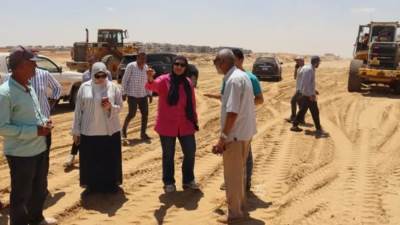 رئيس جهاز الشيخ زايد تتفقد المشروعات الجارية بتوسعات المدينة