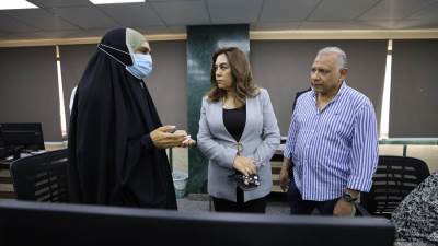 وزيرة التنمية المحلية تتفقد المركز التكنولوجي بحي الموسكي بالقاهرة