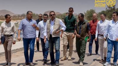 رئيس جهاز مستقبل مصر يتفقد أعمال تطوير بحيرة ناصر 