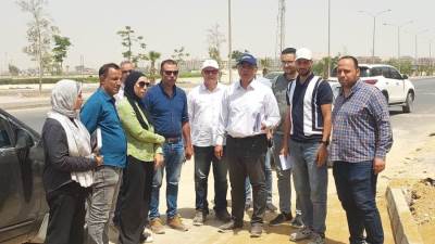 خالد نايف يتفقد مشروعات "النرجس" و"القرنفل" و"25 عمارة" بـ15 مايو 