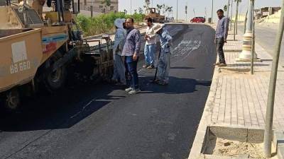 خالد نايف: استكمال أعمال الطبقة الأسفلتية بمنطقة النرجس بـ15 مايو