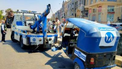 جهاز مدينة بدر: ضبط 16 توكتوك مخالف وإزالة إشغالات مكبرة بالحى الخامس
