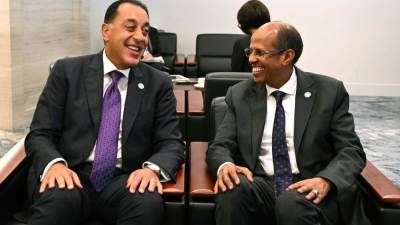 مدبولي يلتقي رئيس مفوضية الاتحاد الأفريقي لدعم مؤسسات العمل المشترك