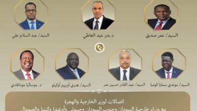 وزير الخارجية يُجري اتصالات مع عدد من نظرائه في الدول الأفريقية