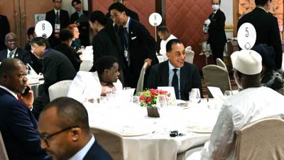 مدبولي يحضر مأدبة عشاء لرؤساء الوفود المشاركة في قمة تيكاد ٩