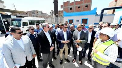 الشربيني ومحافظ الغربية يتفقدان محطة مياه سندبسط الإرتوازية ضمن مبادرة "حياة كريمة"