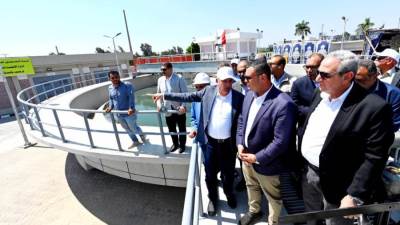 وزير الإسكان ومحافظ الغربية يختتمان جولتهما بتفقد محطة معالجة صرف صحي زفتى 