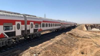 استعادة حركة القطارات على خط الإسكندرية مطروح 