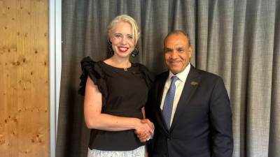 وزير الخارجية يلتقي رئيسة البرلمان السلوفيني 