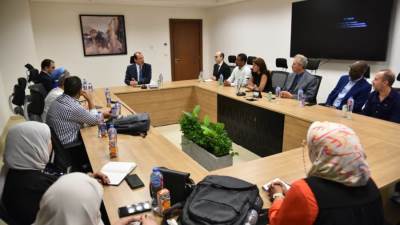 وزارة الصحة تستقبل وفد المركز الأفريقي لمكافحة الأمراض والوقاية منها