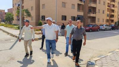 رئيس جهاز بدر يتابع أعمال تطوير الحي الخامس والمحاور الرئيسية بالمدينة