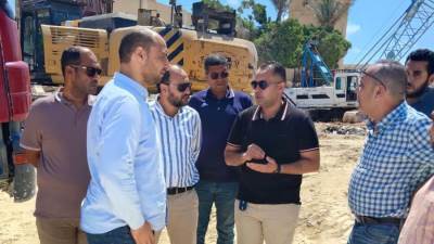 رئيس جهاز القرى السياحية يتفقد أعمال تنفيذ بوغاز ربط البحيرات الشمالية بالتوسعات الجنوبية