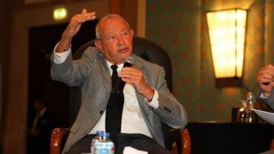 ساويرس: نجحنا في تقديم مشروع يليق بمنطقة الأهرامات الأثرية