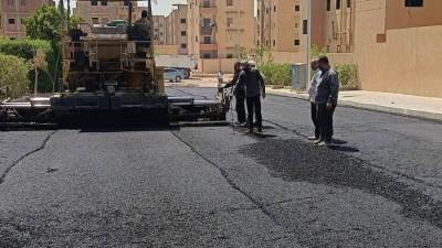 جهاز 15 مايو يواصل أعمال تطوير ورفع كفاءة الطرق والمرافق 