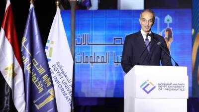 طلعت: جامعة مصر للمعلوماتية تم تأسيسها على أعلى مستوى عالمى
