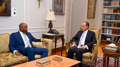 وزير الخارجية يلتقي سكرتير عام منطقة التجارة الحرة القارية الأفريقية