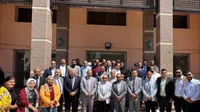 رئيس جهاز أسيوط الجديدة يستقبل نقيب المهندسين ويتفقد موقع النادي الاجتماعي