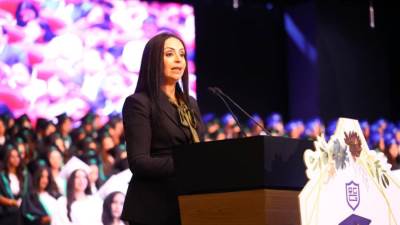 وزيرة التضامن تشهد احتفالية تخرج طالبات كلية رمسيس للبنات