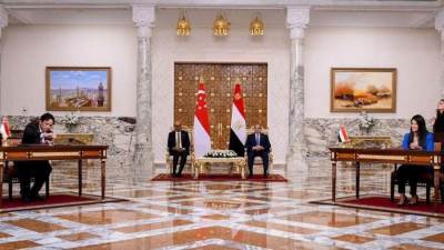 "مصر وسنغافورة" توقعان مذكرة تفاهم لتعزيز التعاون الاقتصادي