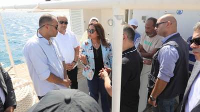 د. منال عوض توجه بتفعيل منظومة التحصيل الإلكتروني بمحمية رأس محمد