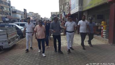 جهاز العاشر من رمضان: غلق وتشميع 35 محلًا تجاريًا مخالفًا بمنطقة الأردنية