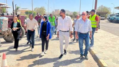 السويس الجديدة تنظم اصطفافًا لمعدات مواجهة الأمطار والسيول استعدادًا لفصل الشتاء