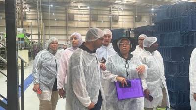  وفد جنوب أفريقي يتفقد منظومة صادرات الرمان المصرية 