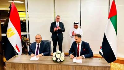 مؤسسة الفجيرة للنفط توقع اتفاقية لتطوير ميناء الحمراء بالعلمين الجديدة