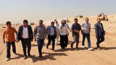 مسئولو رئاسة الوزراء يتفقدون المشروعات القومية بمدينة الشيخ زايد