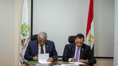الريف المصري الجديد و"أكساد" يوقعان بروتوكول تعاون لتنمية مشروع المليون ونصف فدان