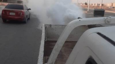 رئيس الجهاز: حملة شاملة لرش المبيدات في أحياء العاشر من رمضان 