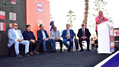 «خلف الله» يشهد افتتاح بطولة العالم للسباحة بالزعانف بـ«بورتو مارينا»