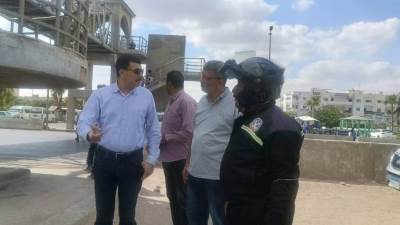 رئيس الجهاز يوجه بتركيب حاجز خرساني بطريق النوبارية الصحراوي 