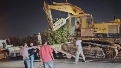 جهاز 6 أكتوبر يوقف أعمال صب مخالفة ويتخذ الإجراءات القانونية ضد المخالفين