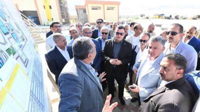 الشربيني وأبوالنصر يتفقدان مشروع الصرف الصحي وتوسعات محطة المعالجة بمركز أبوتيج