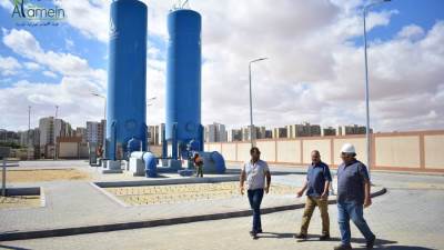 جهاز العلمين الجديدة: 99% نسبة إنجاز الأعمال بمحطة الرفع الرئيسية (1)