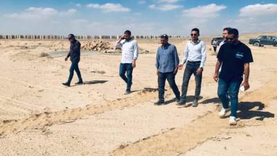 رئيس جهاز حدائق العاصمة يتفقد أعمال ترفيق أراضي «بيت الوطن» 