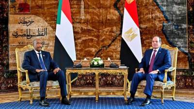 الرئيس السيسي والبرهان يبحثان مستجدات ملف السد الإثيوبي