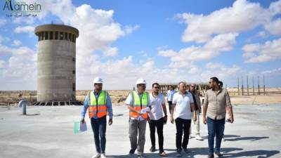 العلمين الجديدة: 60% نسبة تنفيذ المرحلة الأولى من خزانات التكديس الجنوبية