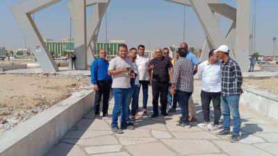 «مش هقبل التأخير».. رئيس جهاز حدائق أكتوبر يحذر المقاولين.. ويشدد على سرعة الإنجاز 